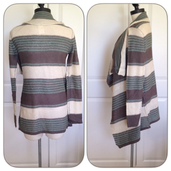 Stripe waterfall cardigan - Picture 2 of 4