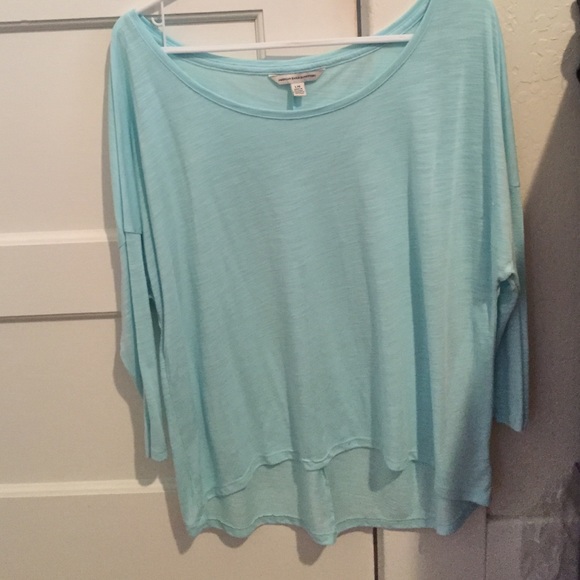 Baby blue three quarter sleeve