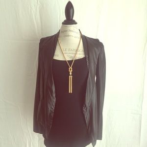 Faux leather jacket