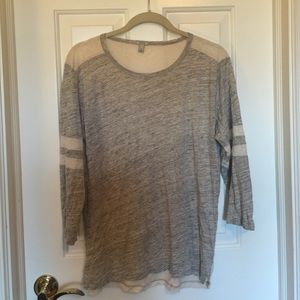 J. Crew 3/4 sleeve "baseball" tee