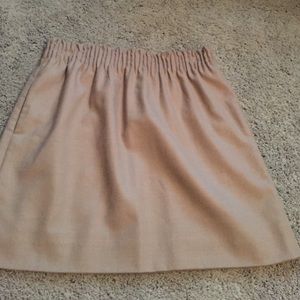Jcrew tan wool skirt