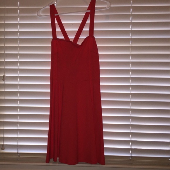 Red cocktail dress