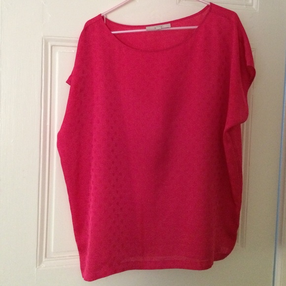 Flowy pink bubble shirt - dress up or down!