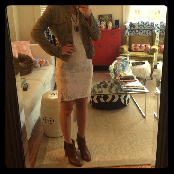 Calvin Klein Gray Knit Dress