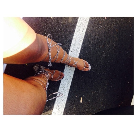 Lace up sandals