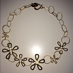 Beautiful gold metal necklace