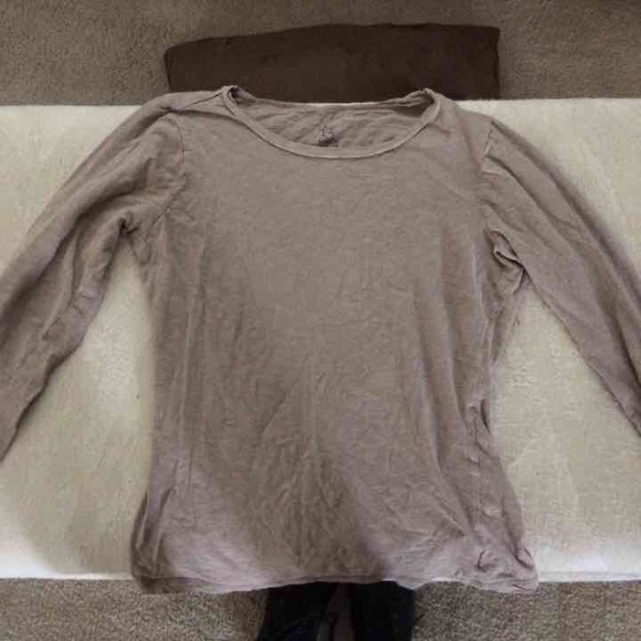 Tan colored long sleeve shirt