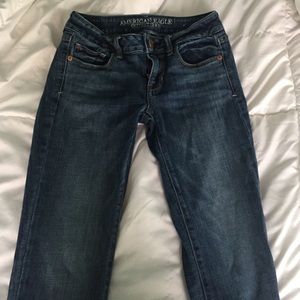 American Eagle medium wash skinny jeans