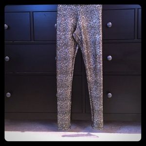 Mimi Chica crushed glitter leggings