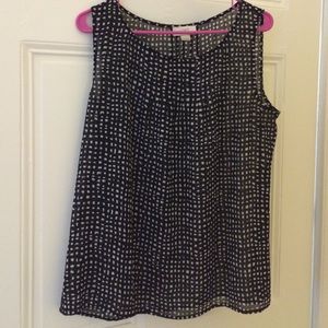 Black and white blouse!