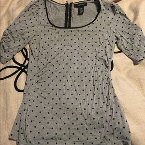 FINAL$$Polka Dot White House Black Market shirt XS