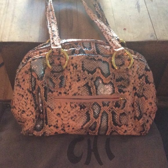 Medium size pink and grey snake skin
