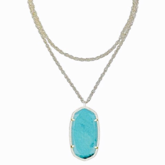 Kendra Scott Turquoise/Silver Rae necklace