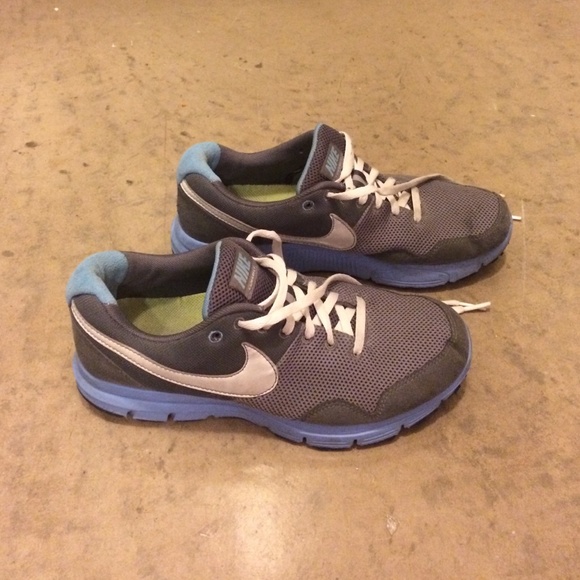Grey & blue Nike sneakers