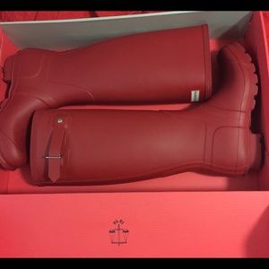 Military Red Hunter Rain Boots