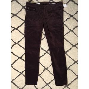 Gap 1969 Velvet Skinny Pants