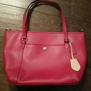 Dark pink Coach Hobo