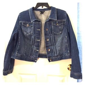 Lane Bryant plus size Cropped jean jacket