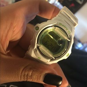 Green faced g-shock