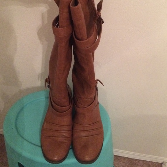 Tan boots