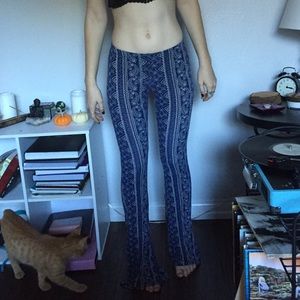 tribal print stretch pants