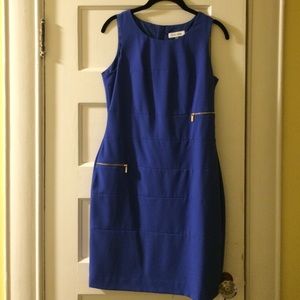 Calvin Klein zipper detail dress