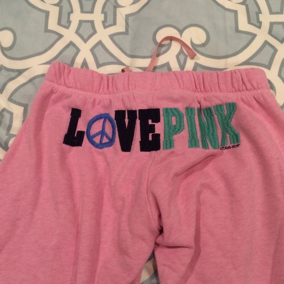 cropped pink sweatpants - Picture 2 of 2