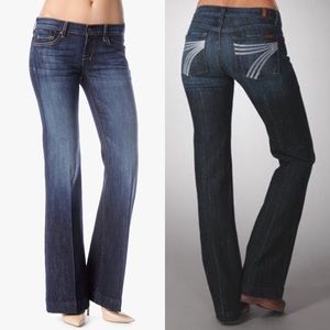 7 for All Mankind Dojo Trouser Flare Jeans Size 27