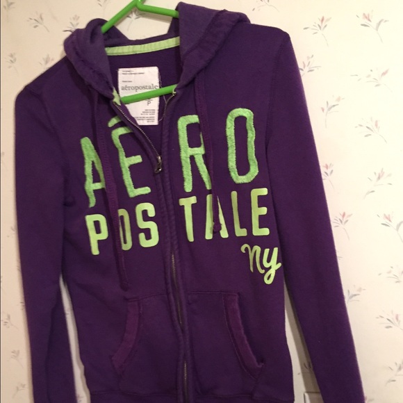 Aero green and purple zip up - Picture 1 of 2