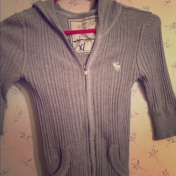 Abercrombie & fits hooded zip up cardigan