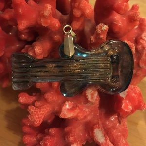 Glass guitar pendent