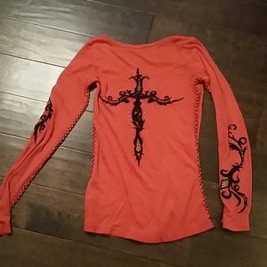 Burnt orange boutique longsleeve