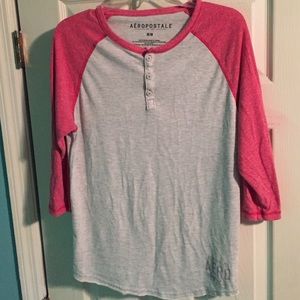 Aeropostale baseball tee athletic fit medium