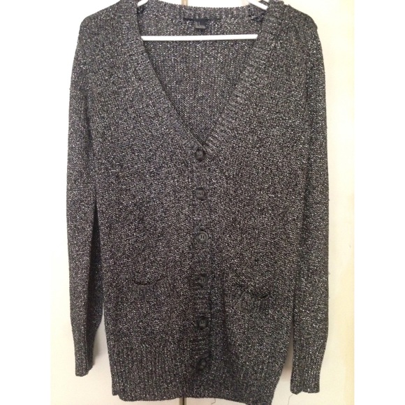 Metallic black & silver cardigan 👍 - Picture 2 of 4