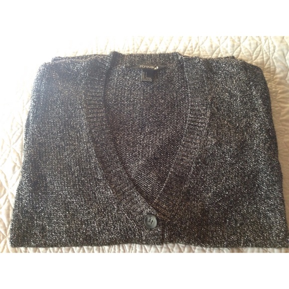 Metallic black & silver cardigan 👍 - Picture 3 of 4