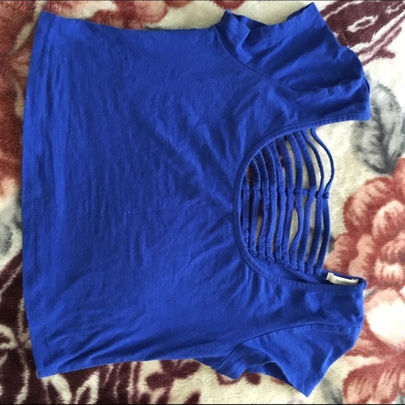 Royal blue crop top