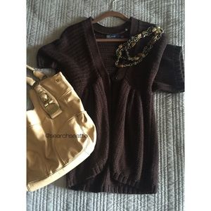 Chocolate Brown Sweater {L}