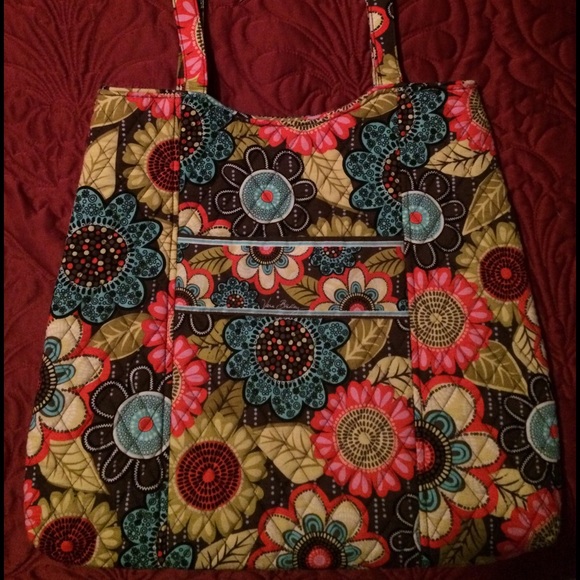 Vera Bradley Curvy Tote Flower Shower