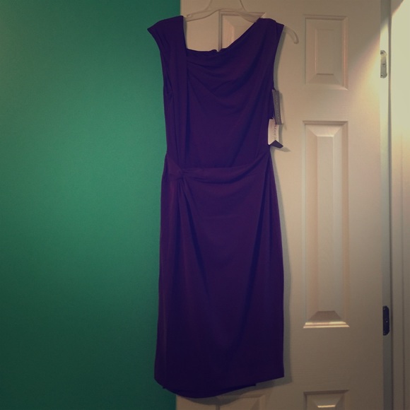 New York & Company Eva Mendes Purple Dress