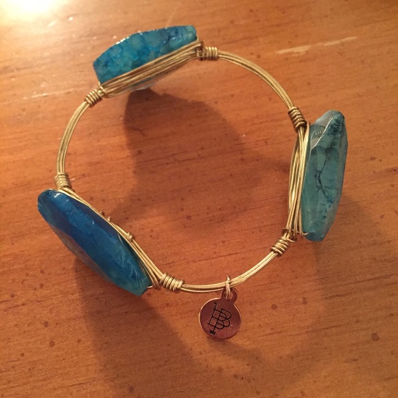 Bourbon and Boweties Jewelry - Bourbon and Boweties blue stone bangle bracelet