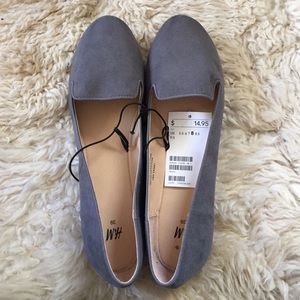 H&M faux suede flats