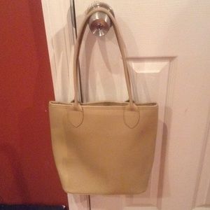 TAN LEATHER LONGCHAMP SMALL TOTE
