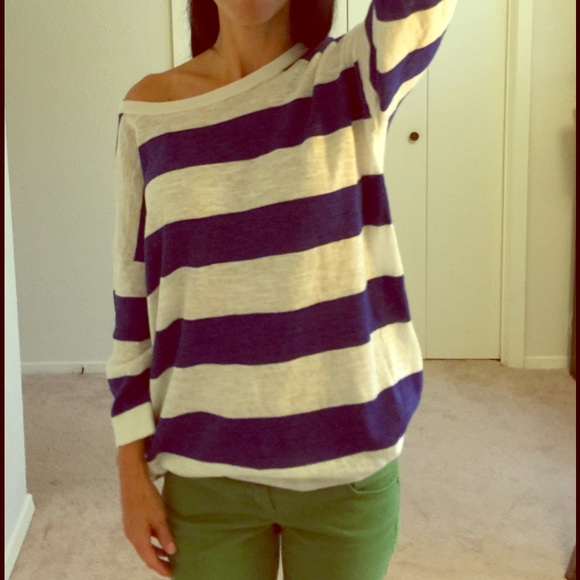 H&M Sweaters - H & M Navy & White Sweater