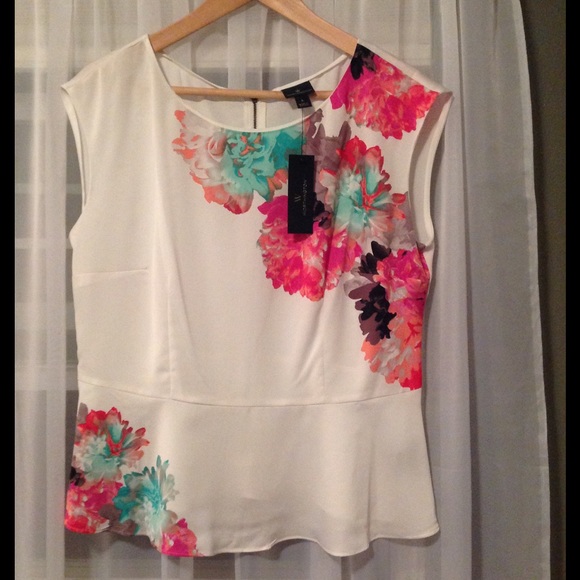 Peplum Dress Shirt NWT