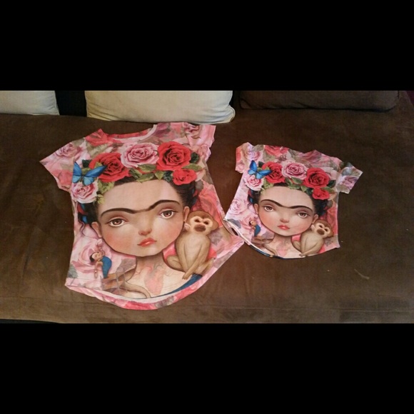 FRIDA KAHLO Mother and Daugther T-shirts