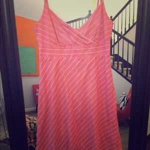 J Crew pink and white dress