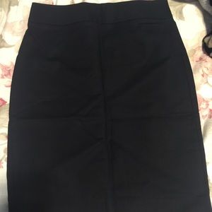 Dark navy blue pencil skirt