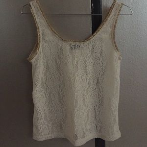 Sheer crop top with back opening