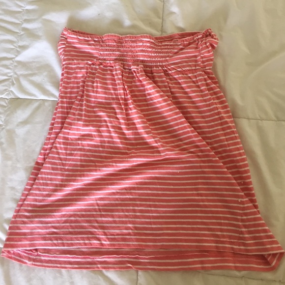 Strapless striped top - Picture 2 of 4