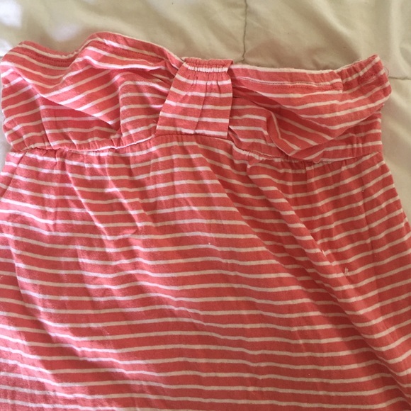 Strapless striped top - Picture 3 of 4